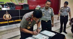 Kapolda Sulsel Melakukan Penandatanganan Pakta Integritas Seleksi Penerimaan SIPSS T.A. 2017